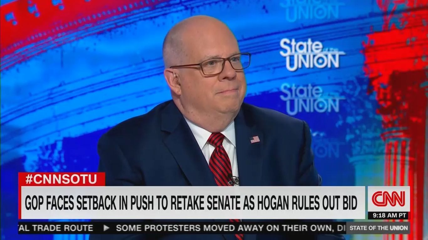 GOP Gov. Larry Hogan says he will 