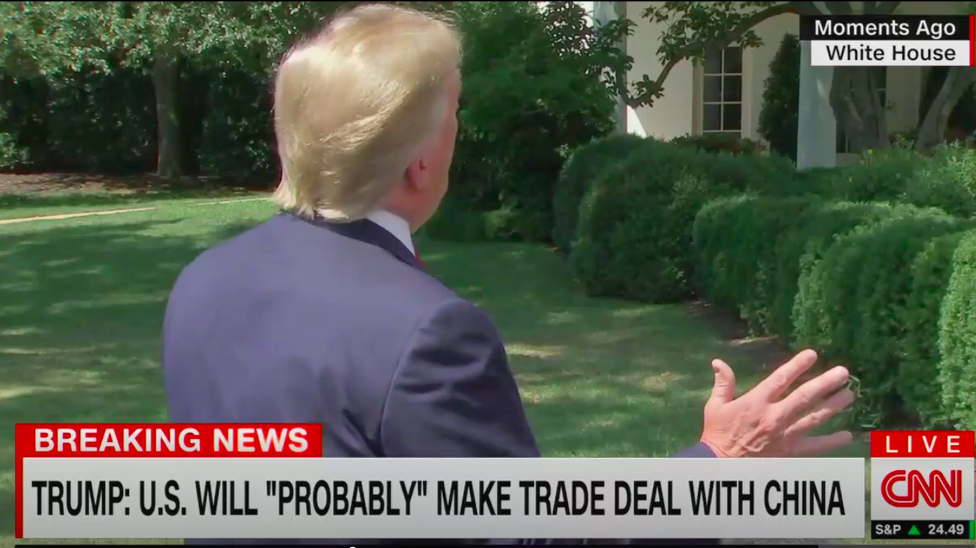 Trump Says He Is "the Chosen One" To Take On China Trade War