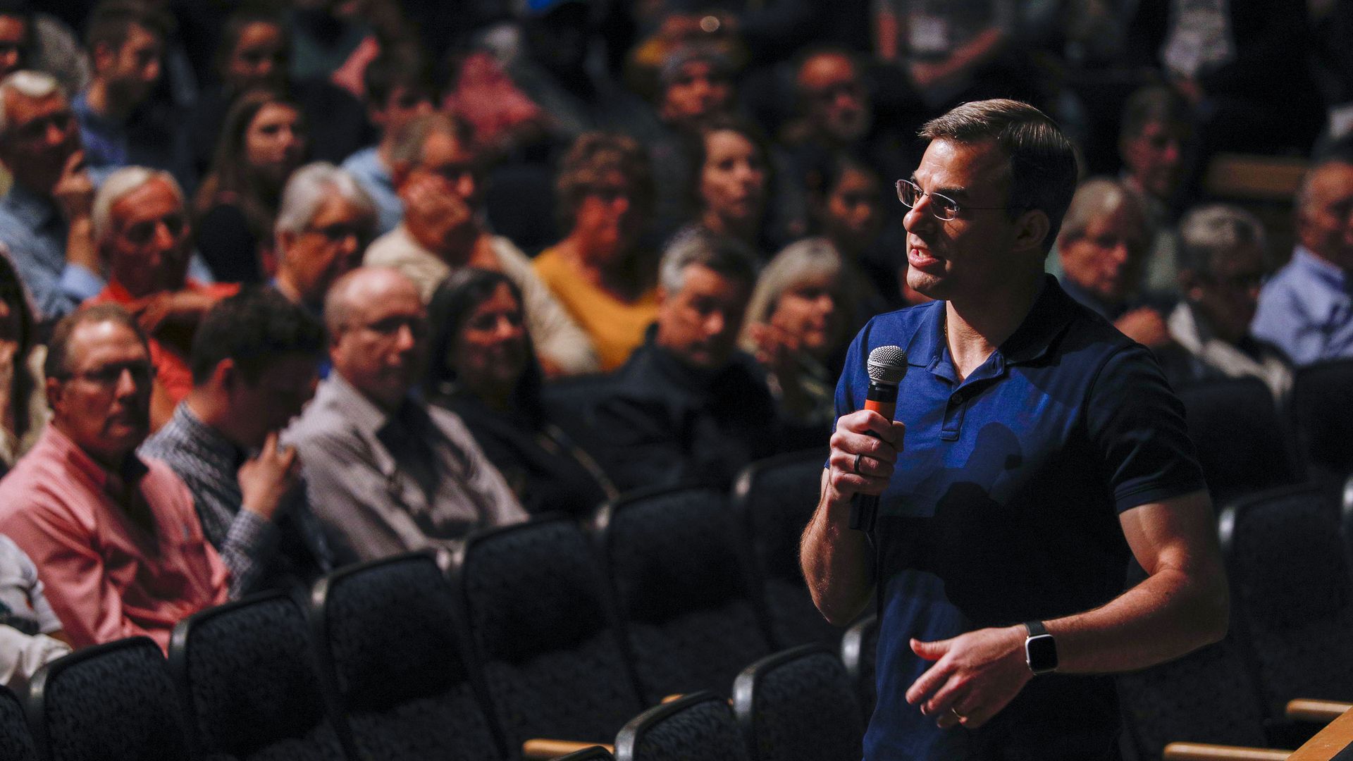 U.S. Rep. Justin Amash (R-MI) holds a Town Hall Meeting on May 28, 2019 in Grand Rapids, Michigan.