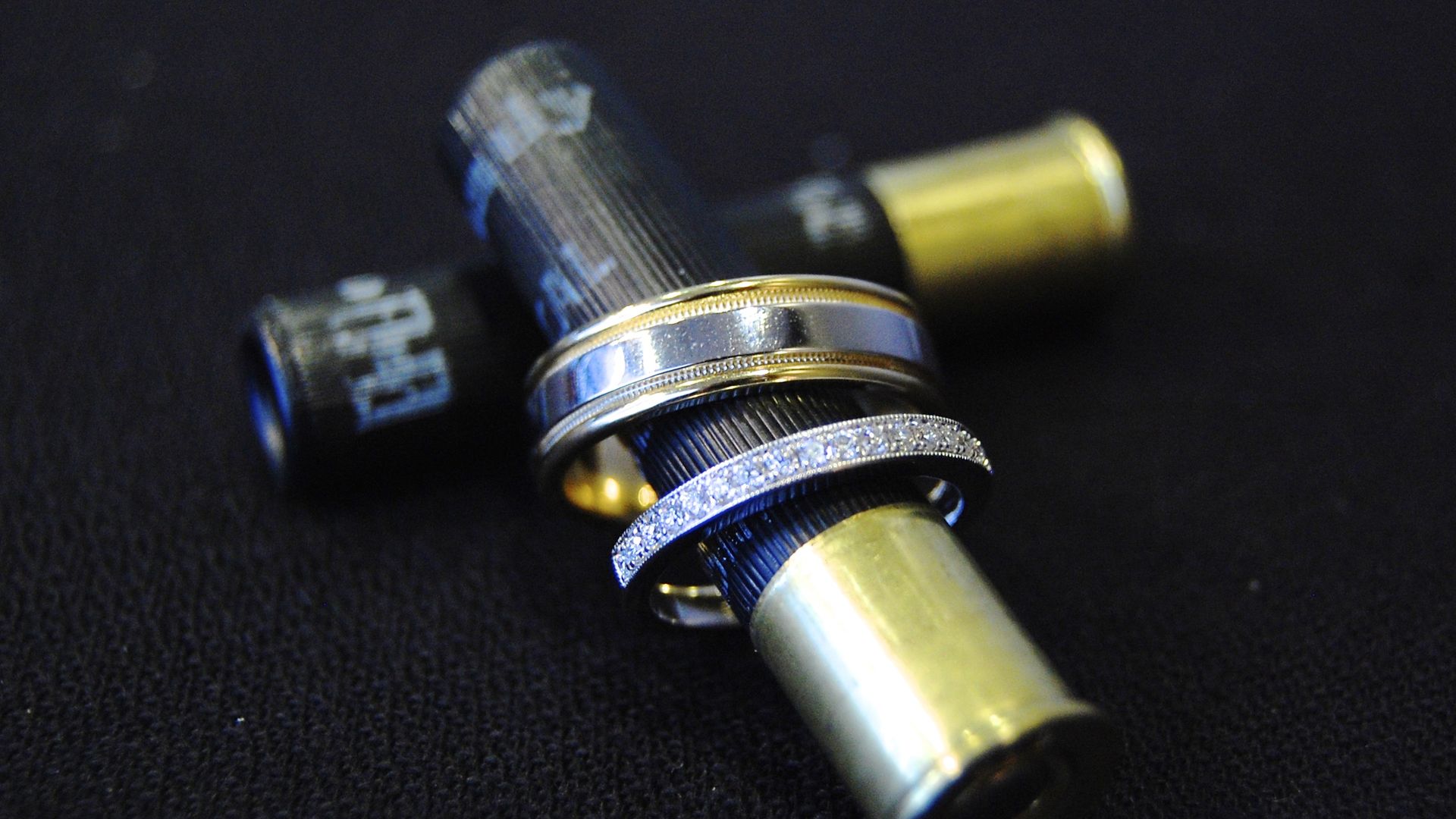 Shotgun shell wedding on sale rings