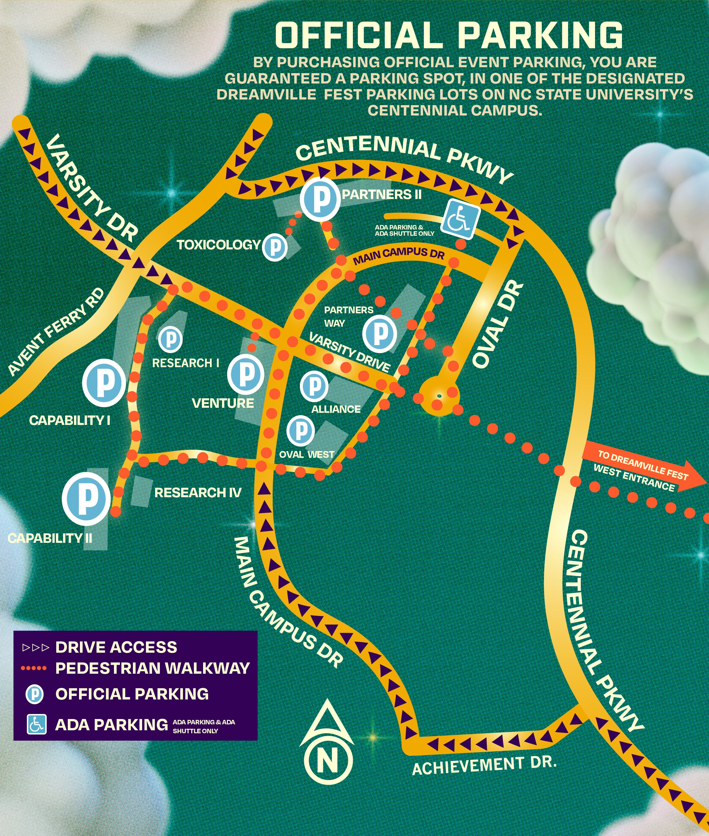 Where to park for Dreamville Festival in Raleigh 2025