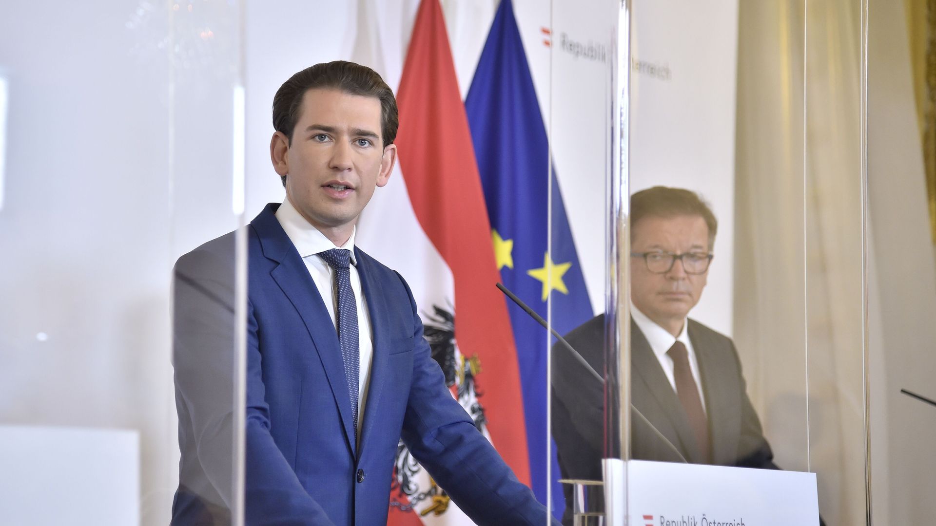 Austrian Chancellor Sebastian Kurz speaking in Vienna on Oct. 31.