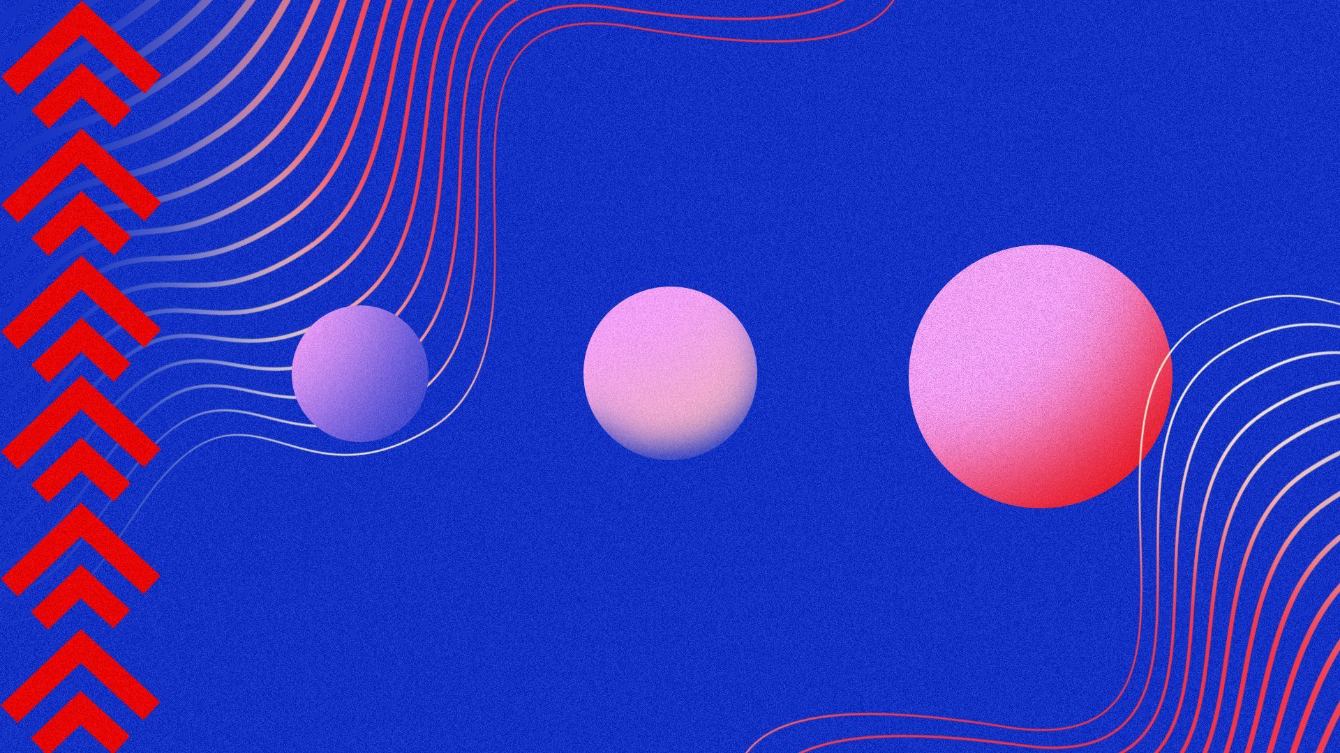 Illustration of circles, arrows, and wavy lines