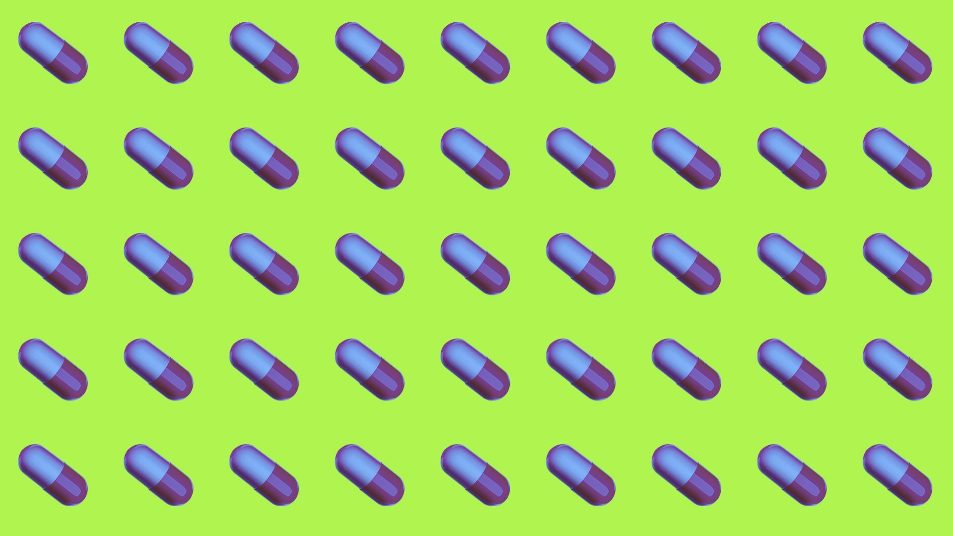 Illustration of a pattern of pills