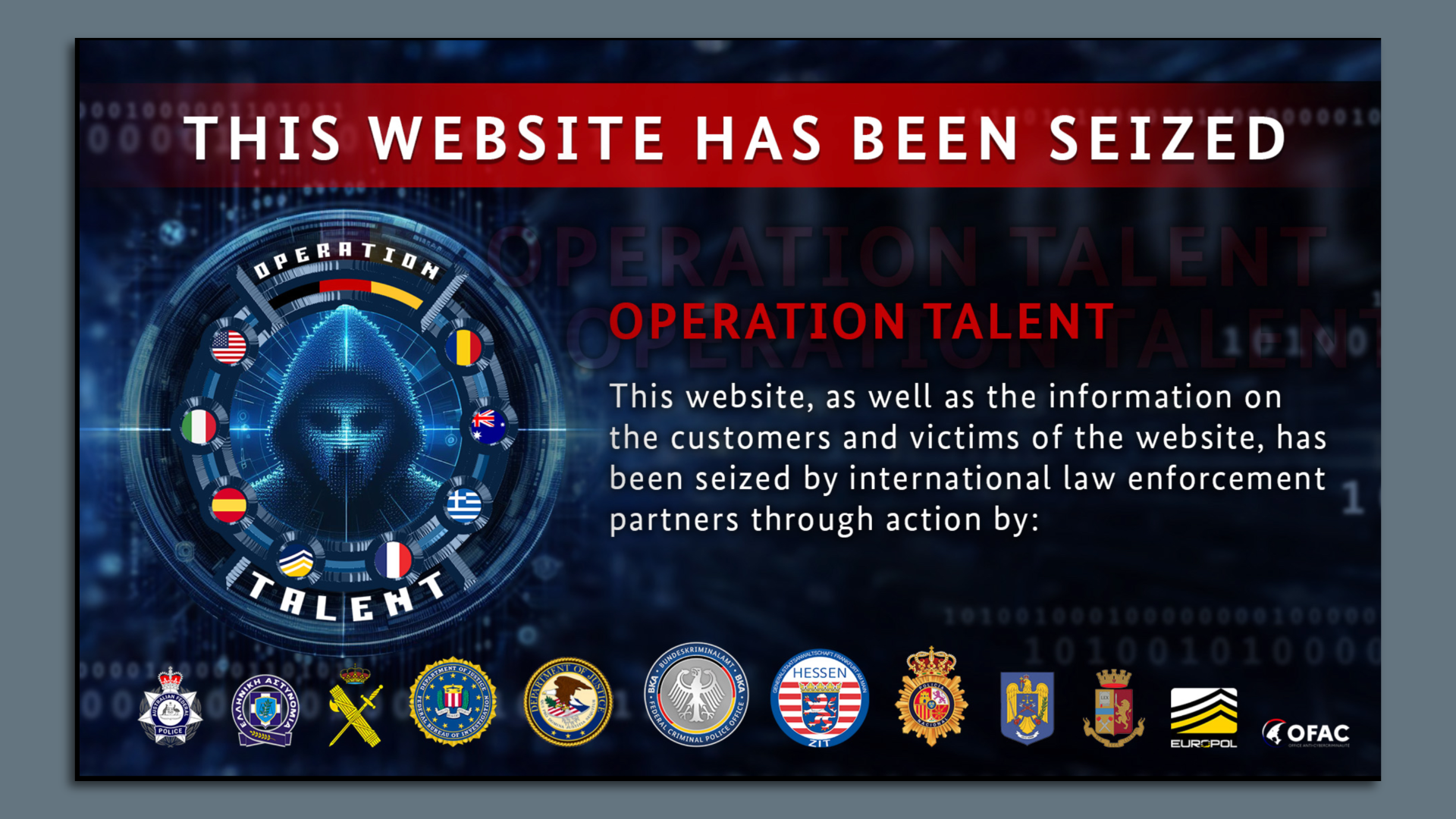 Law enforcement seizes key cybercrime forums in international