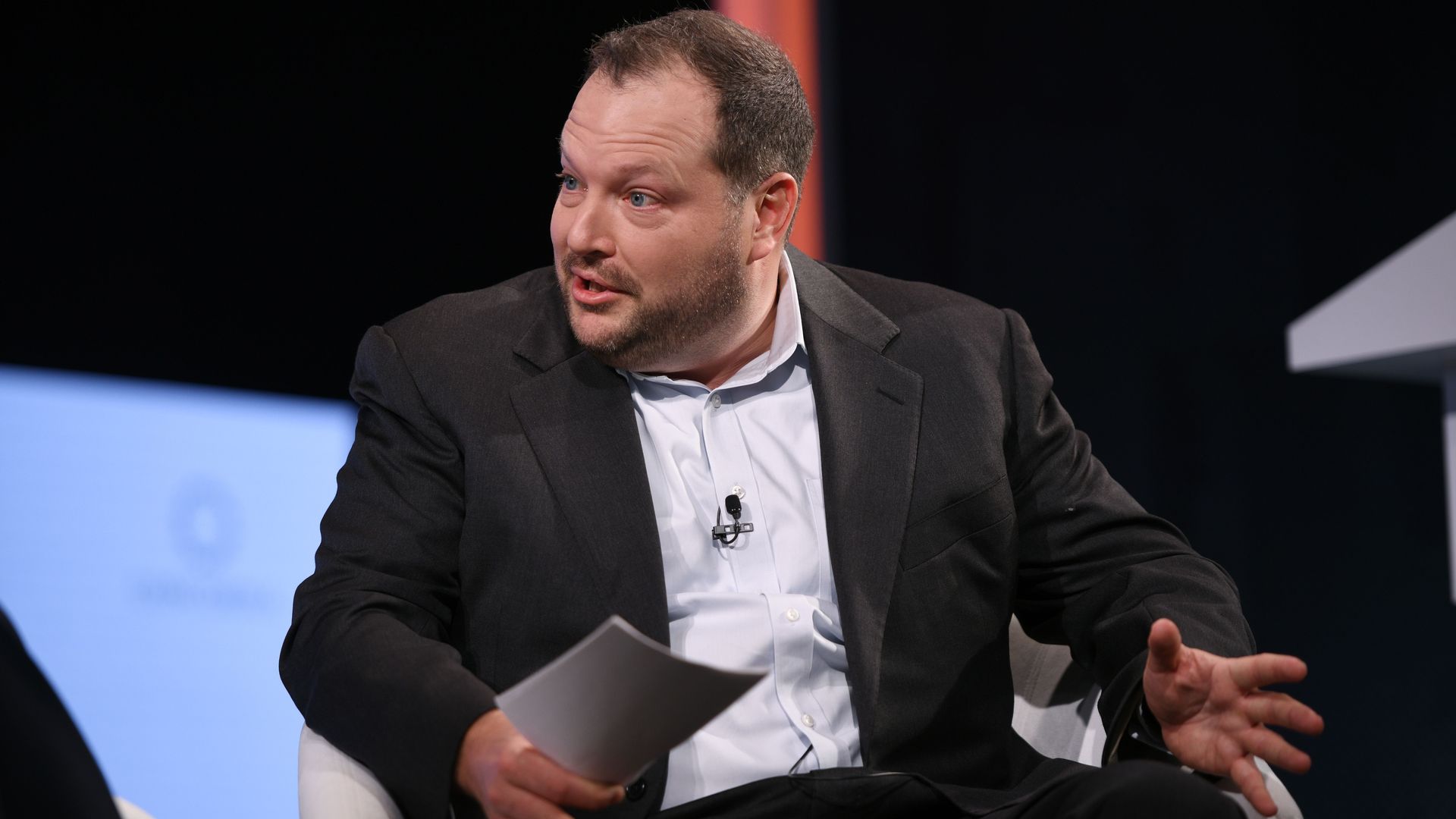 Blake Hounshell speaks in New York last year.