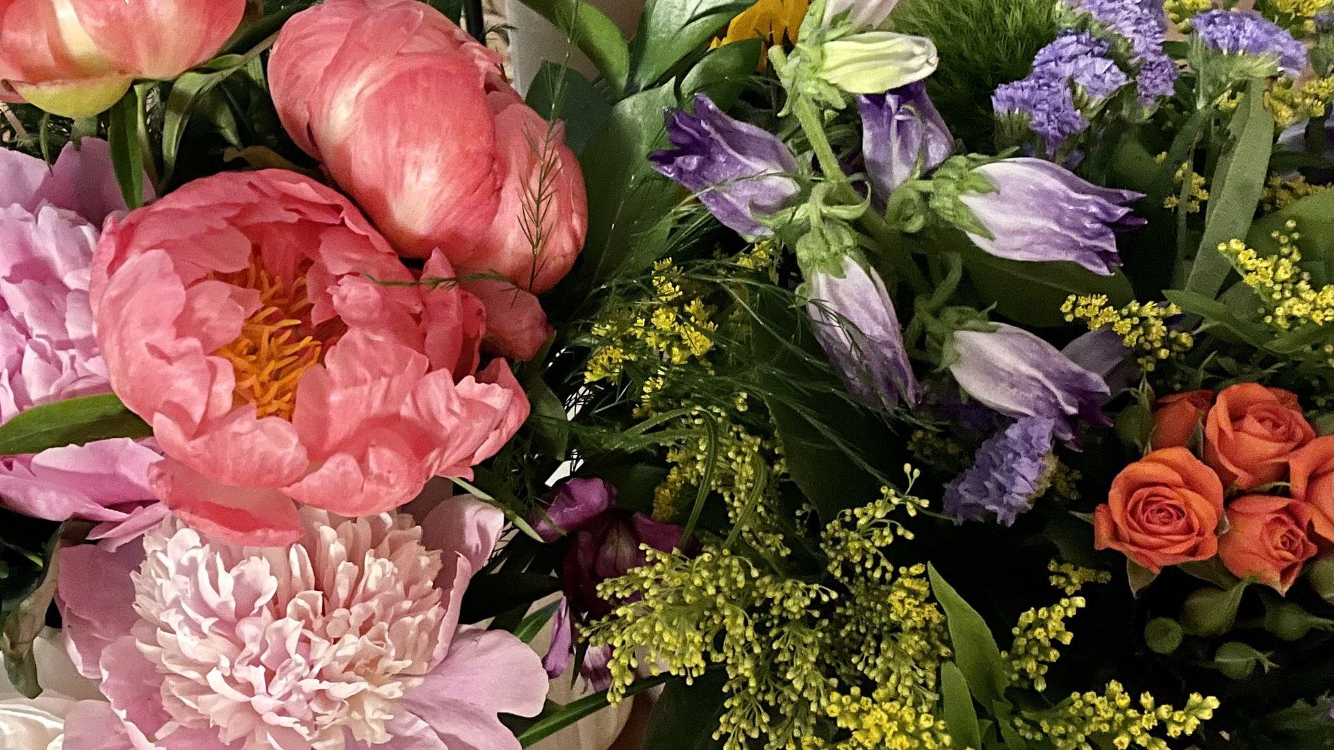 Two colorful bouquets