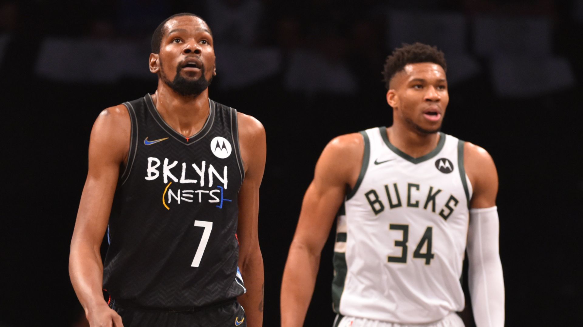 Kevin Durant and Giannis Antetokounmpo