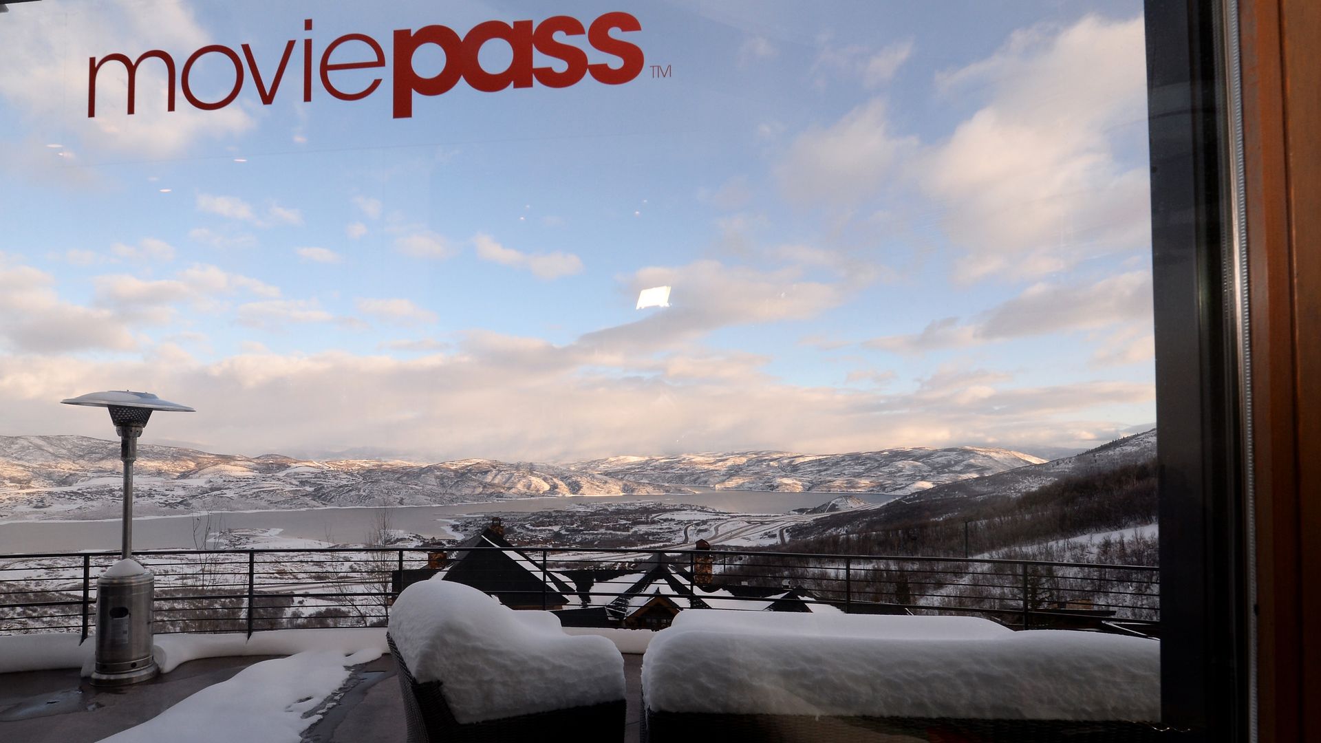  Signage at the MoviePass House Park City. 