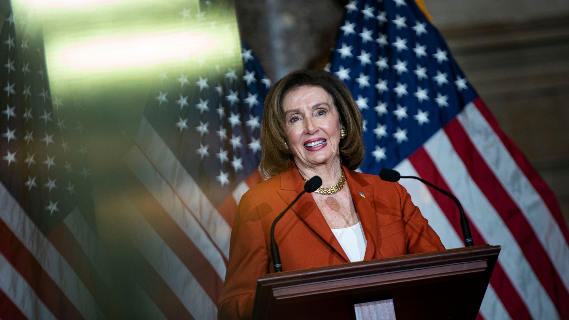 House Speaker Nancy Pelosi is seen at an event in the Capitol on Wednesday.