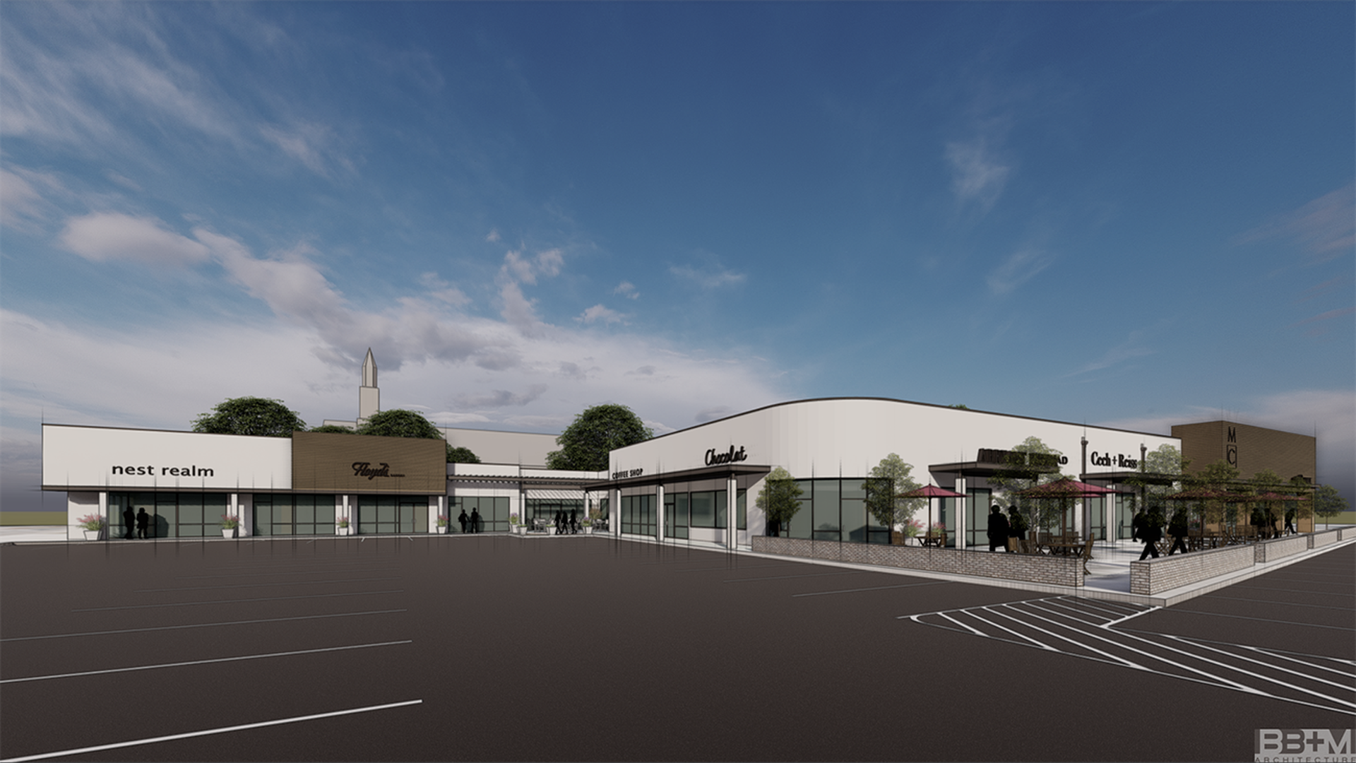 Midwood Corners shopping center in Plaza Midwood