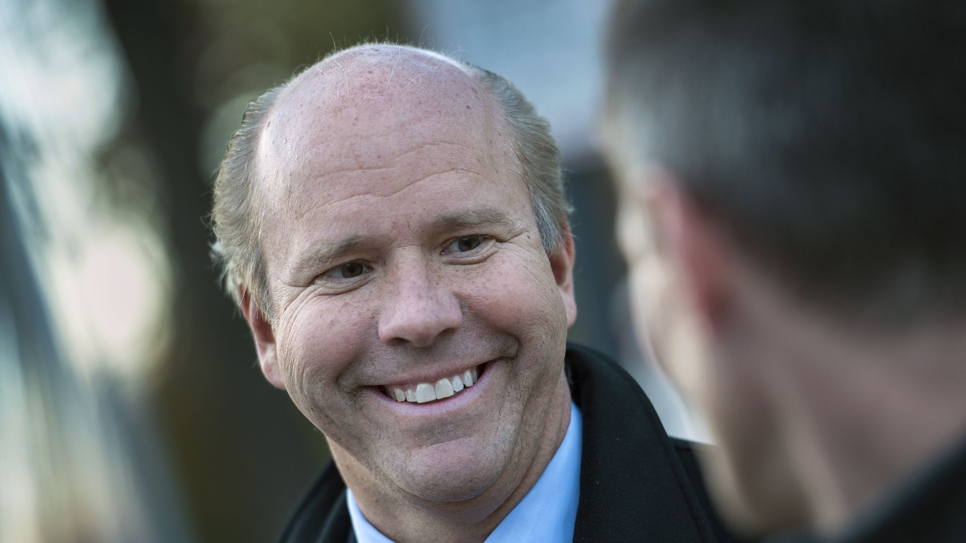 John Delaney smiles