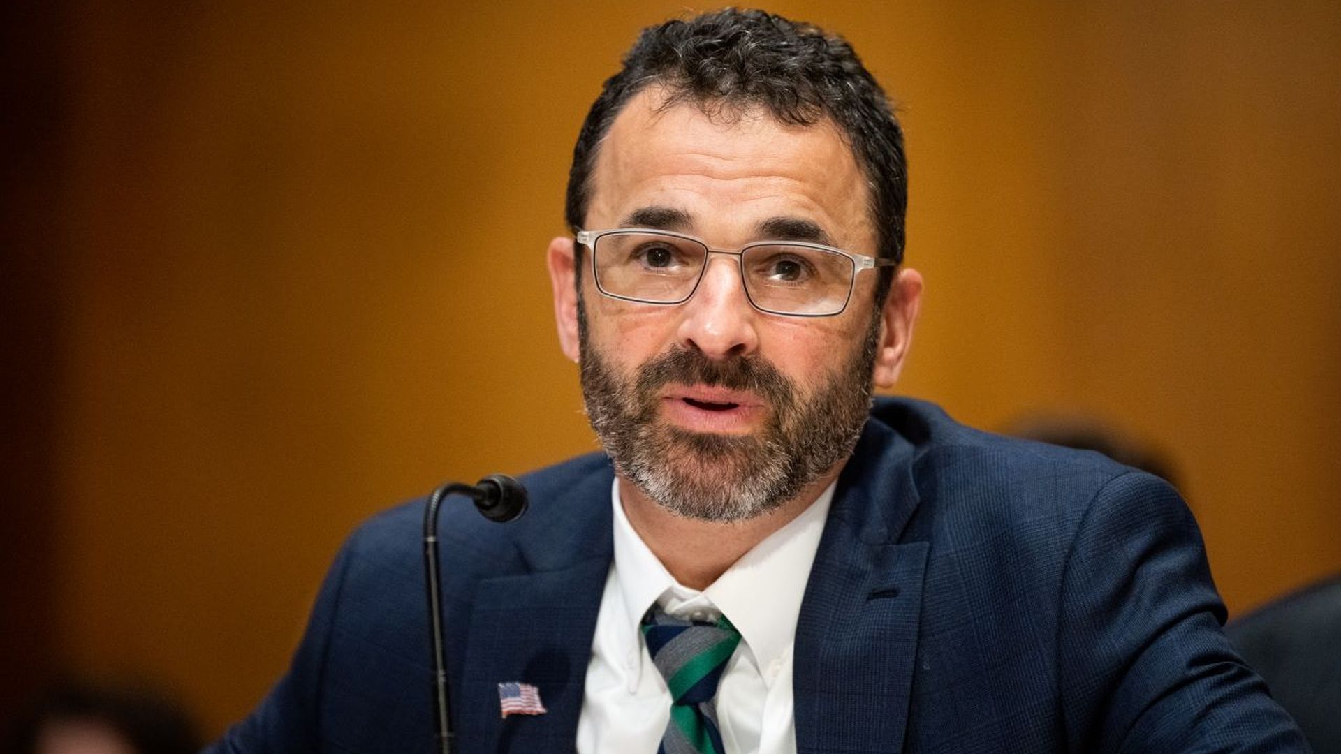 Internal Revenue Service Commissioner Daniel Werfel testifying before a Senate committee hearing in April 2023.