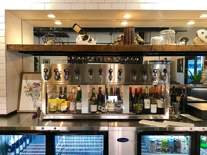 wine dispensing system at the bohemian charlotte