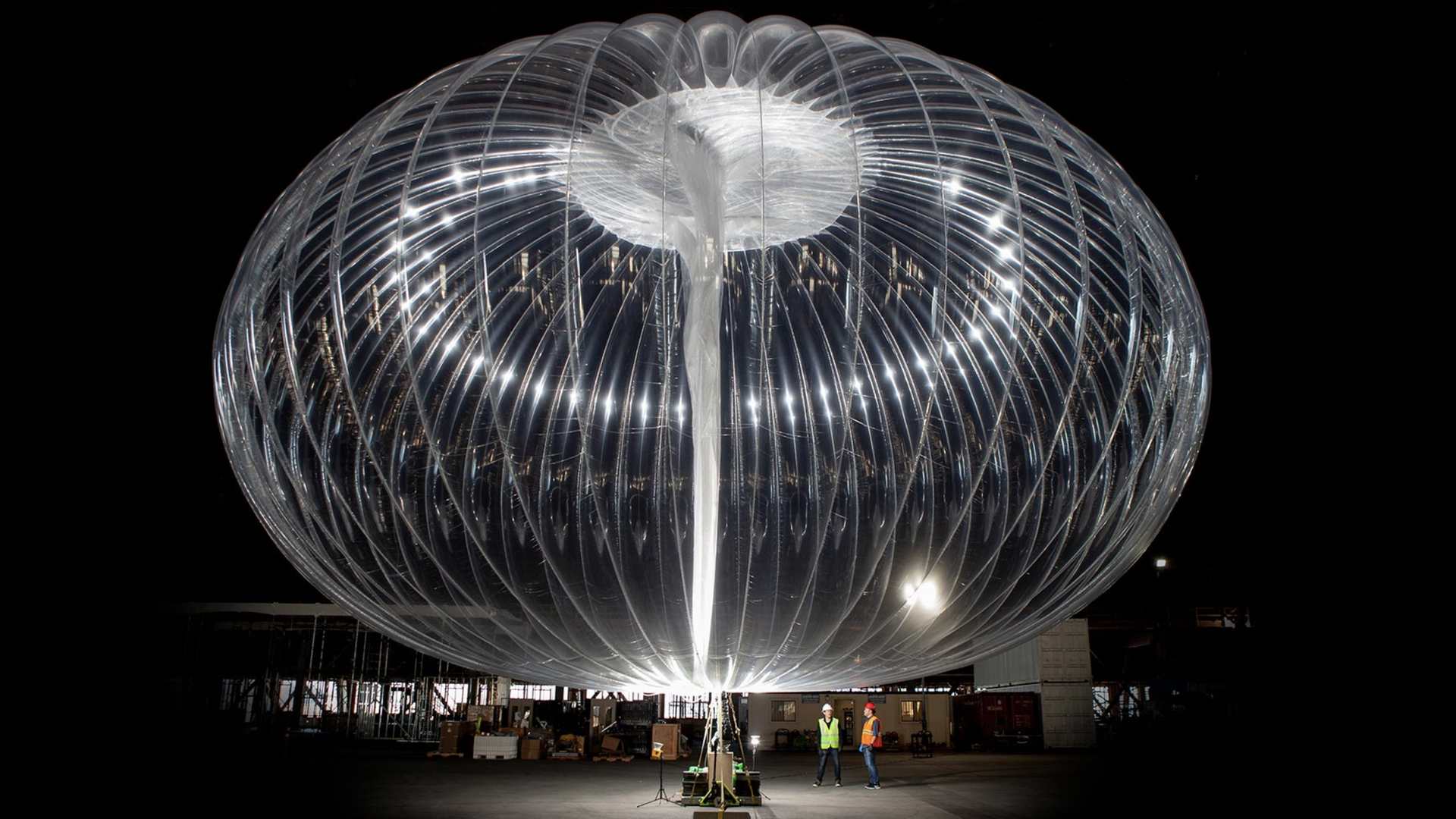 An image of one of Alphabet's Project Loon internet delivery balloons