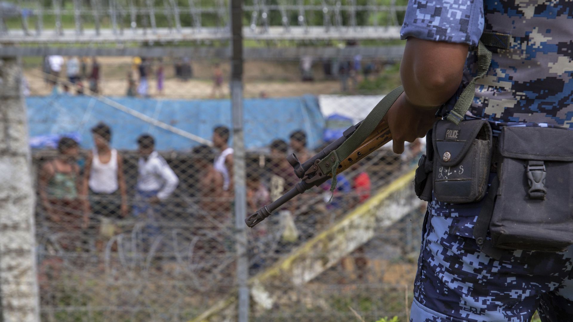 Border patrol in Myanmar