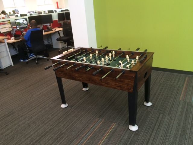 red ventures foosball table