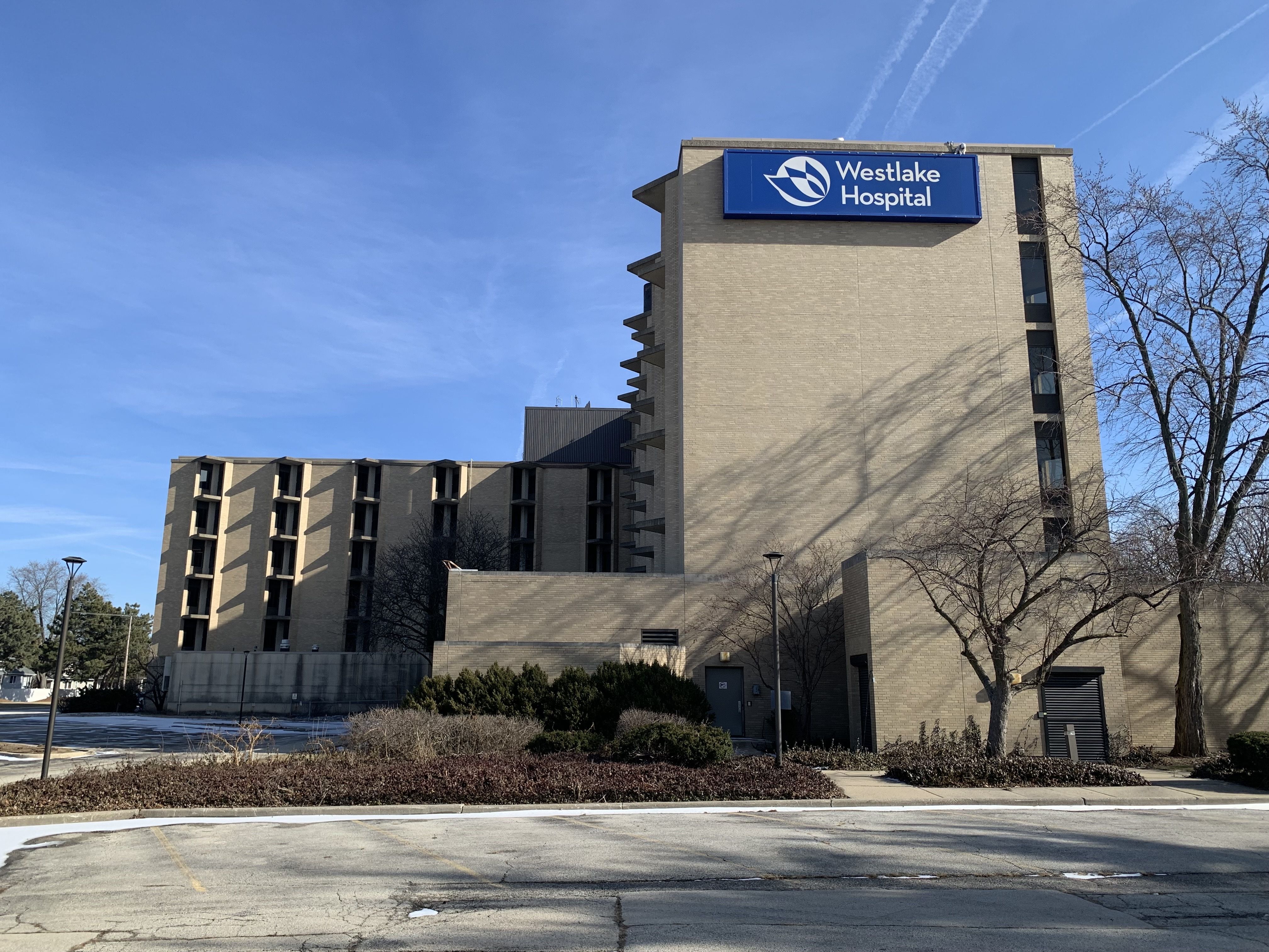 Photo of the outside of a hospital