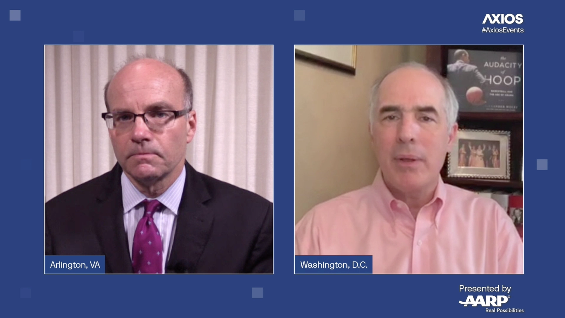 Axios' Mike Allen chatting with Sen. Robert Casey