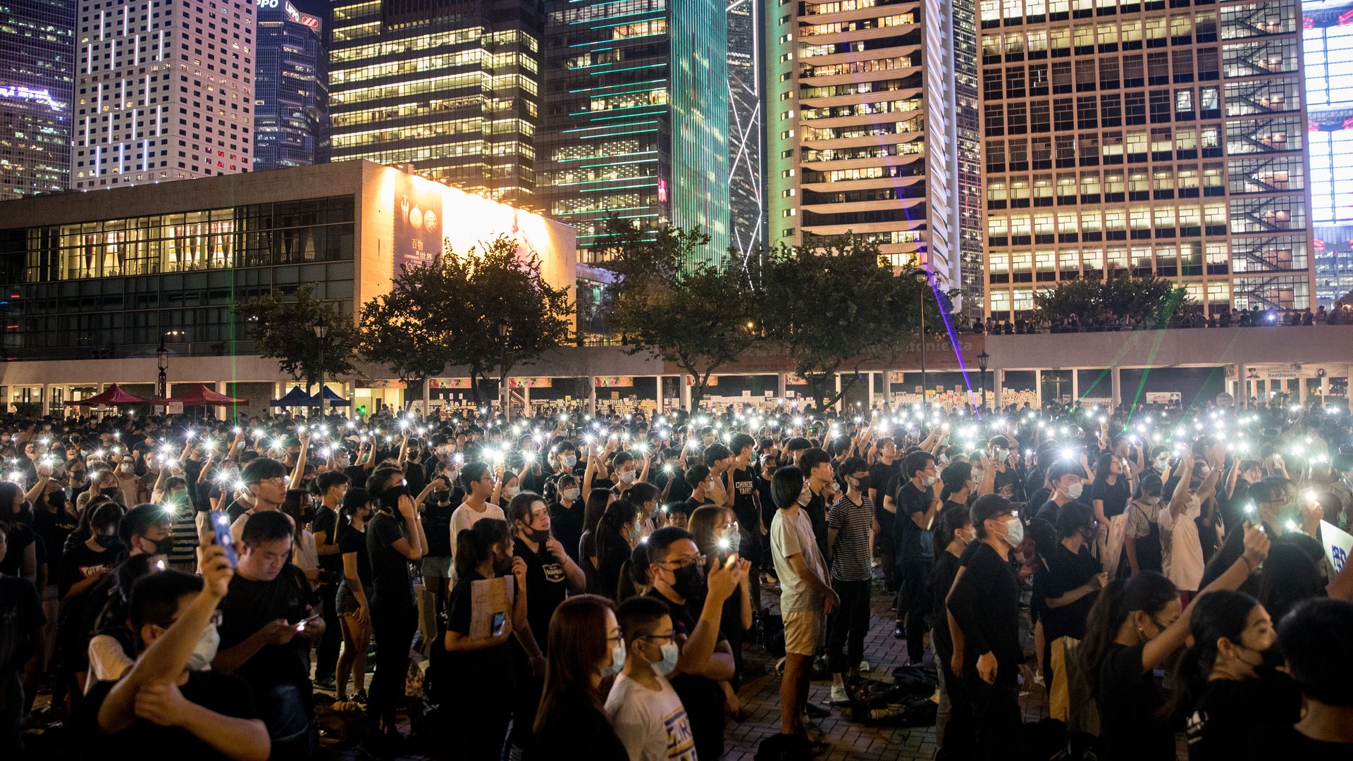Hong Kong protestors. 