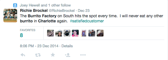 Burrito Factory Twitter