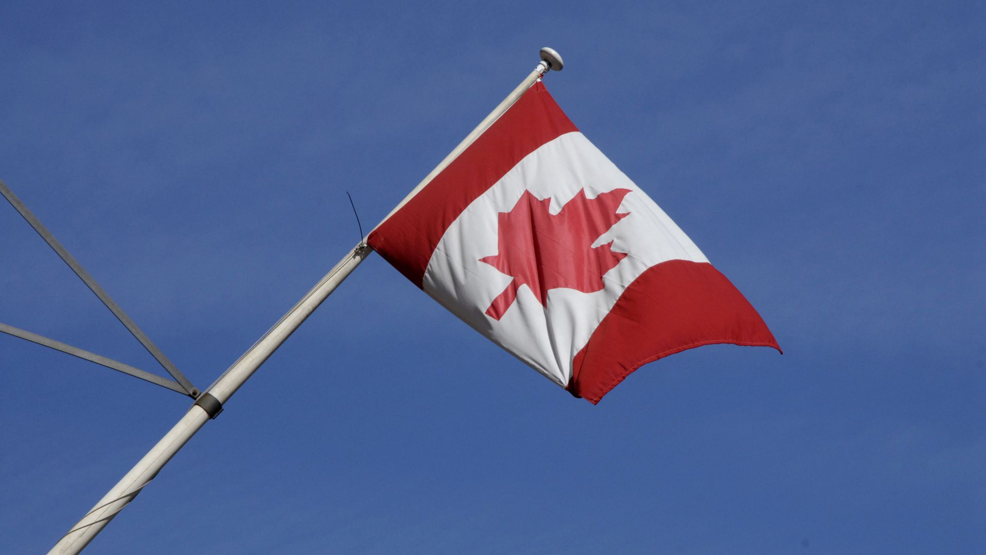 Canadian flag. 