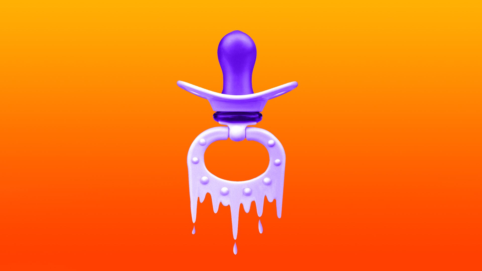 A melting pacifier.