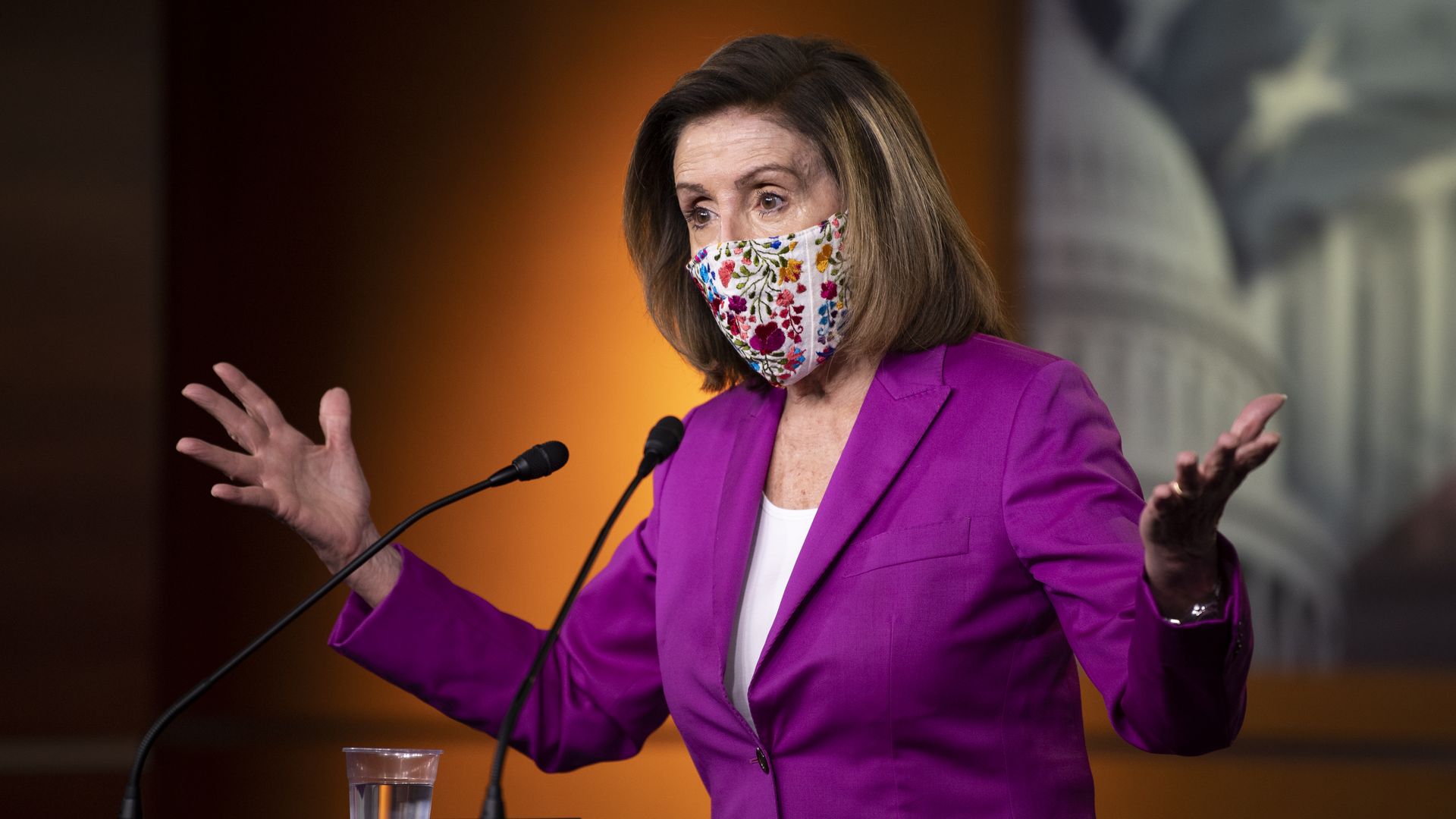 Speaker of the House Nancy Pelosi, D-Calif., speaks during her weekly news conference in Washington on Thursday, Jan. 7