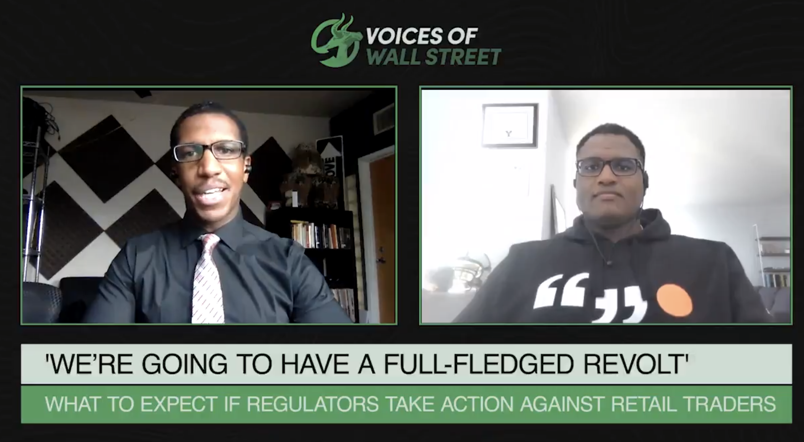 Screengrab of a video interview with Darius Dale of Hedgeye.