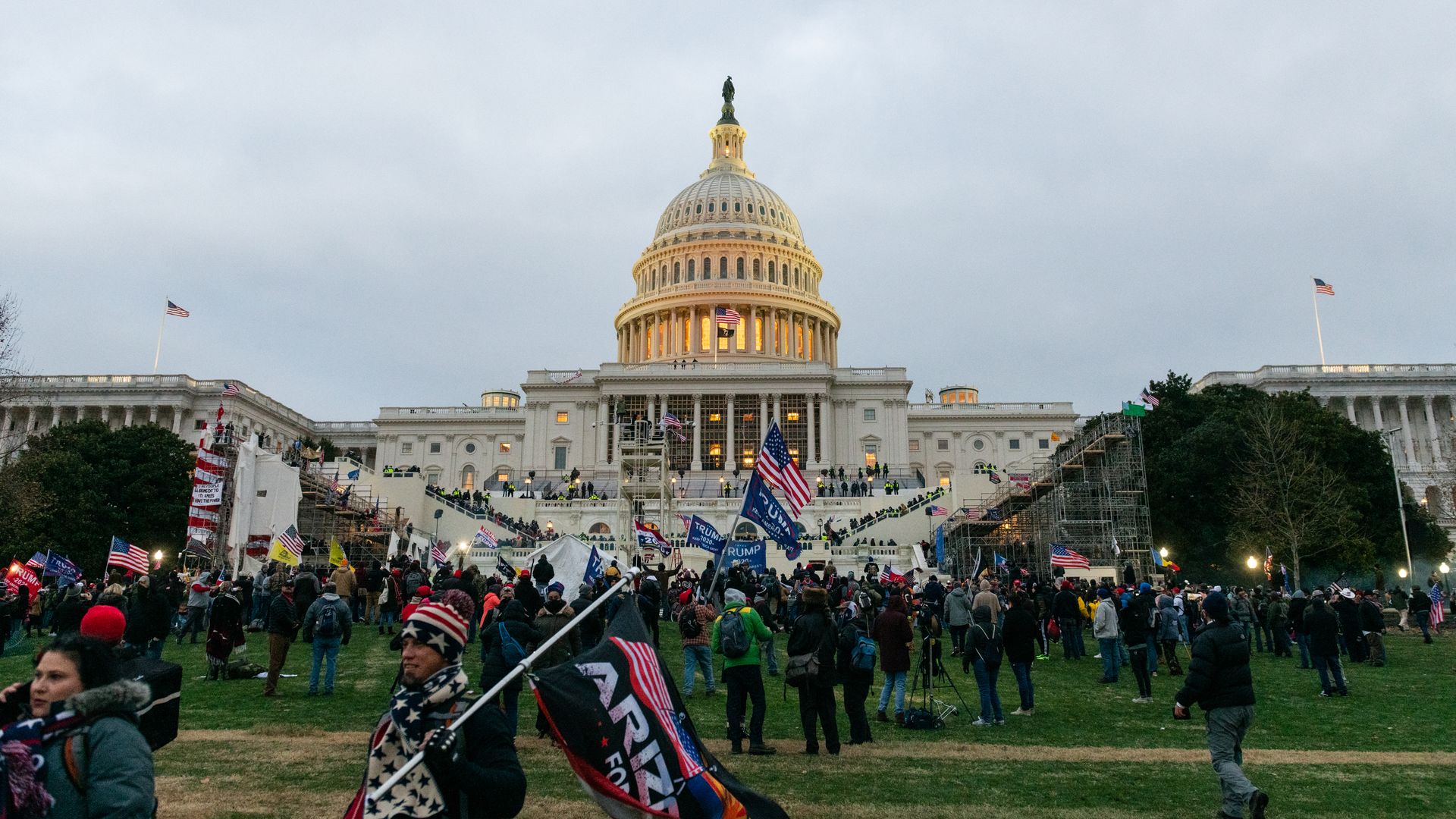 The Capitol Building during the Jan. 6 riot.