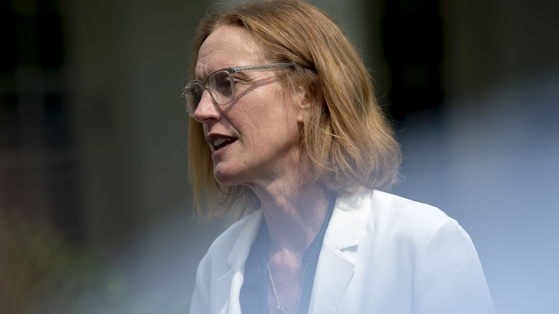 White House Legislative Affairs Director Louisa Terrell is seen at a Rose Garden event.