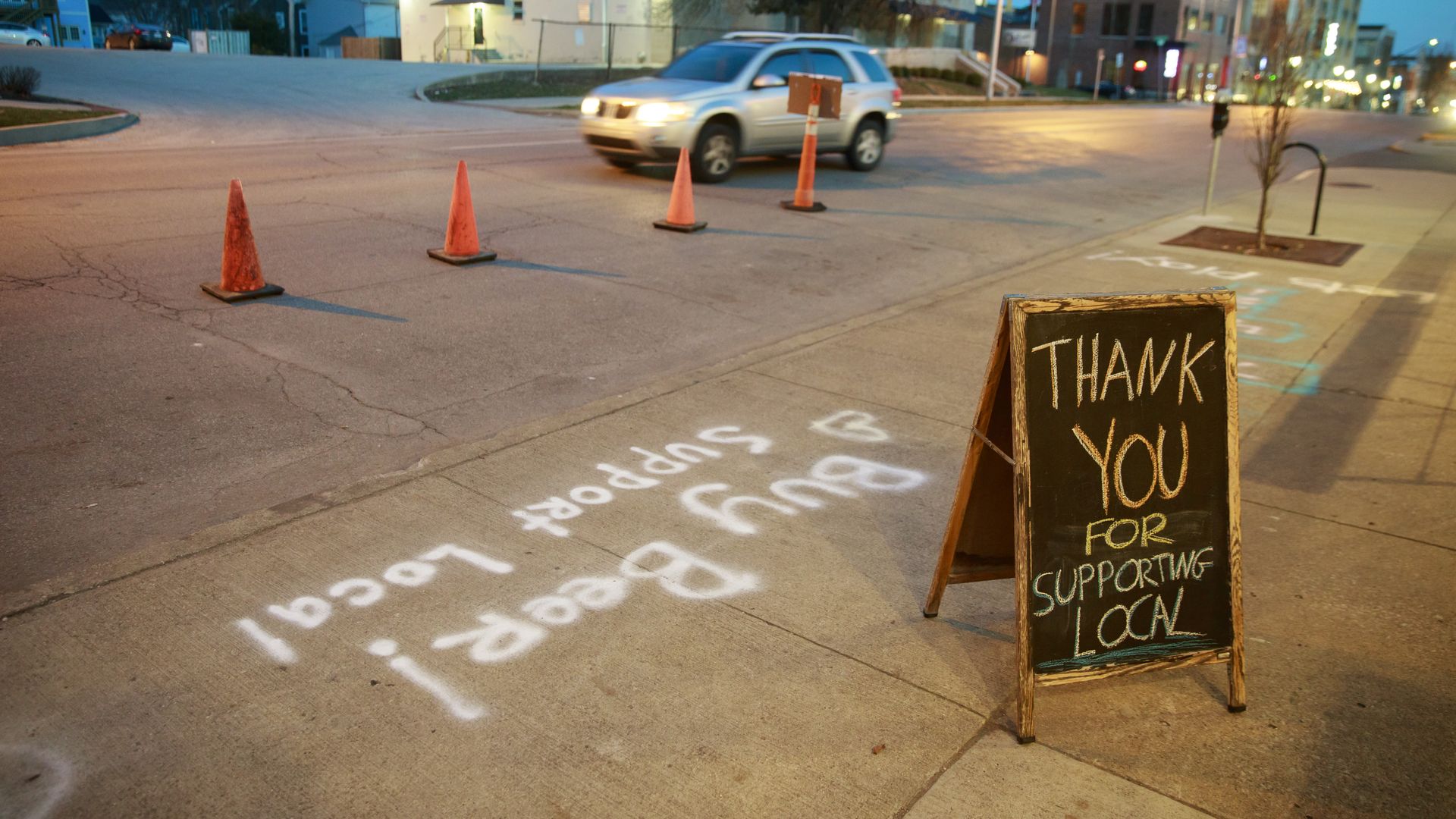 Many local restaurants and bars have closed, and laid off most or all of their workers. 