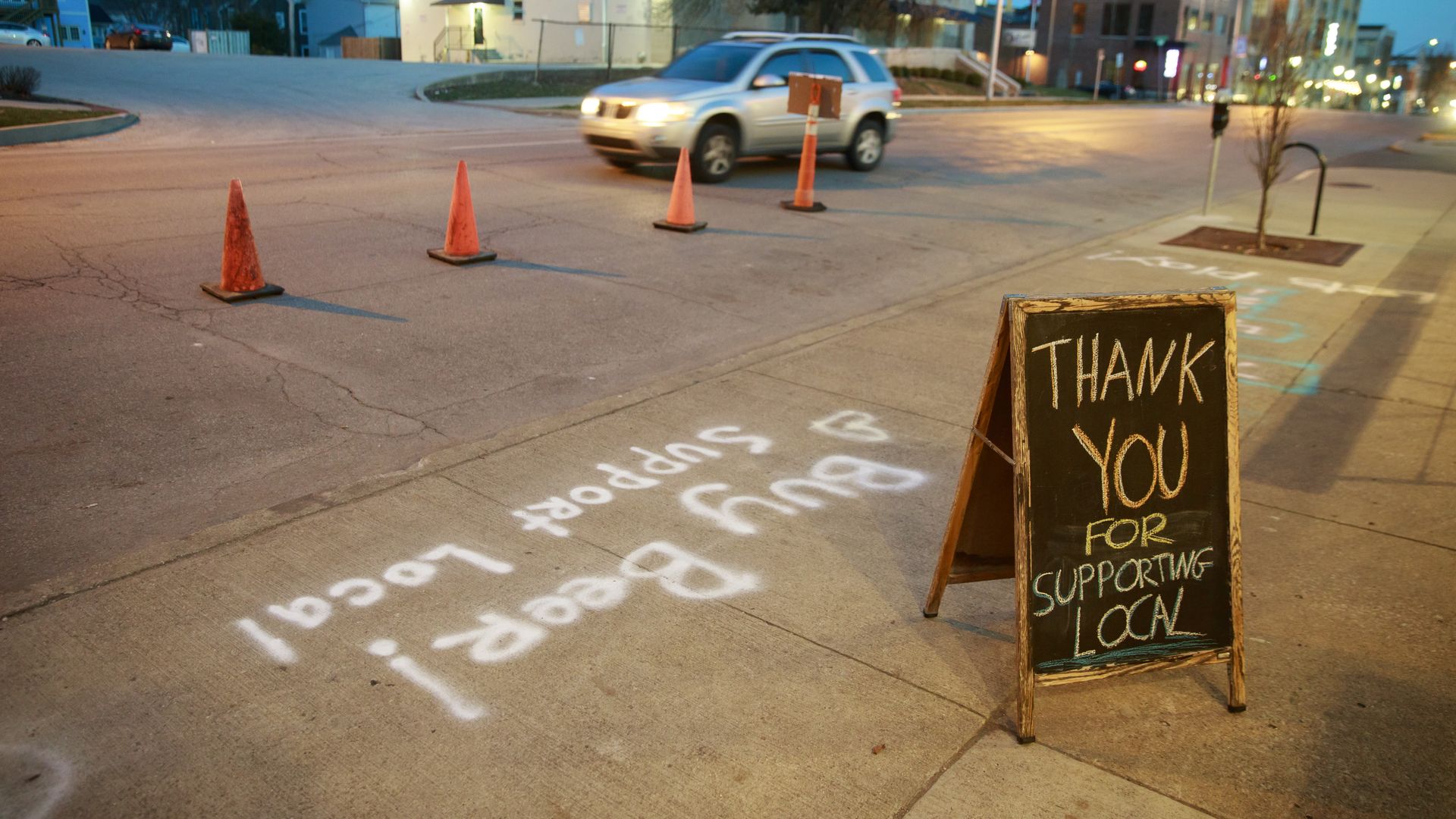 Many local restaurants and bars have closed, and laid off most or all of their workers.