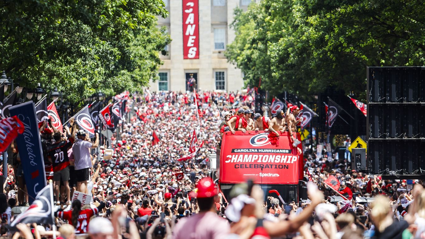 Carolina Hurricanes' Stanley Cup parade shows hockey's North Carolina foothold