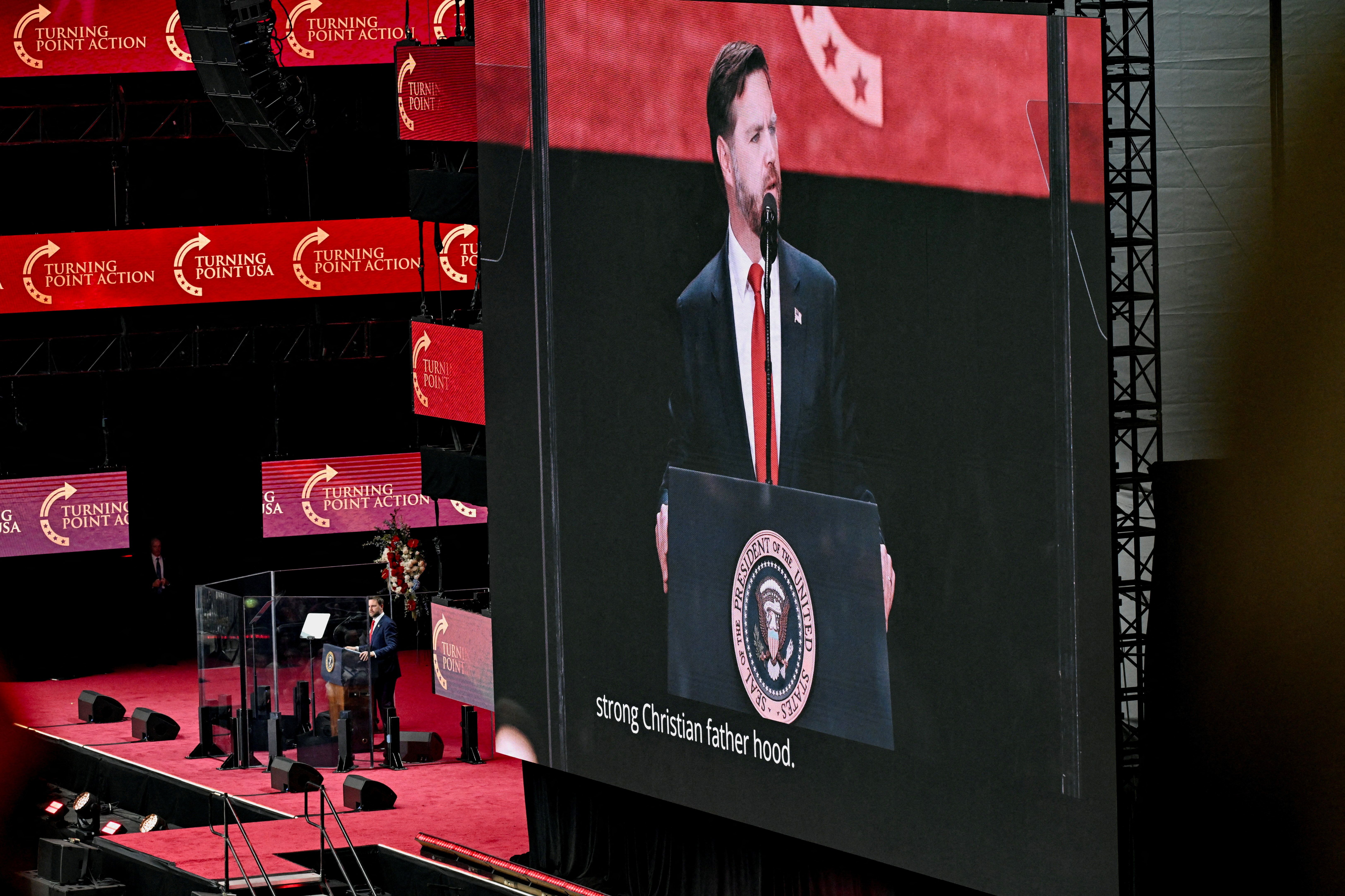 Vice President Vance speaks.