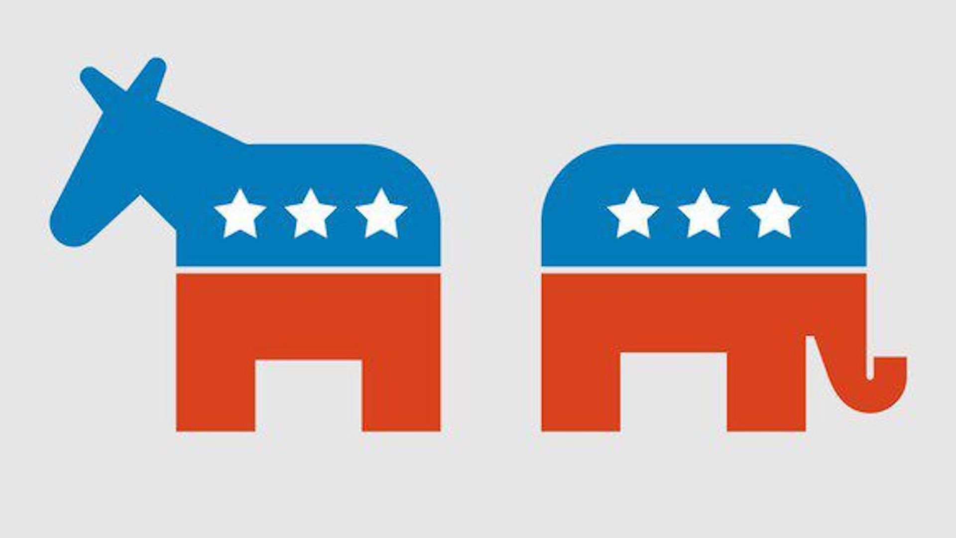 democrat donkey and republican elephant