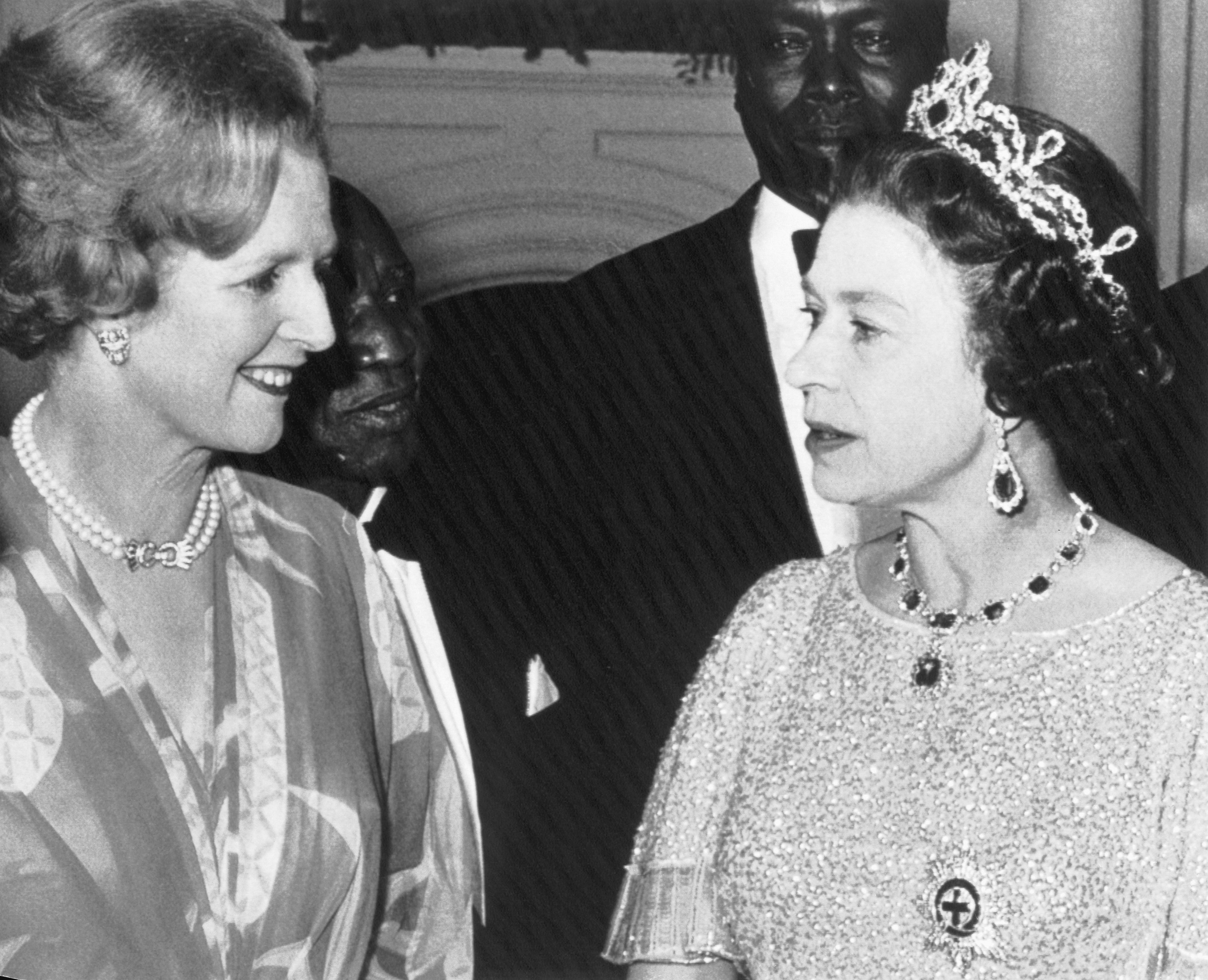 British Prime Minister, Margaret Thatcher and Queen Elizabeth II in August 1979.
