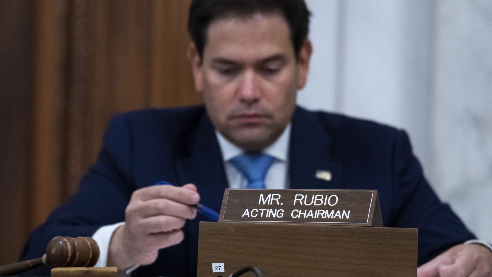 Sen. Marco Rubio acting chair of Senate Select Intelligence Committee 