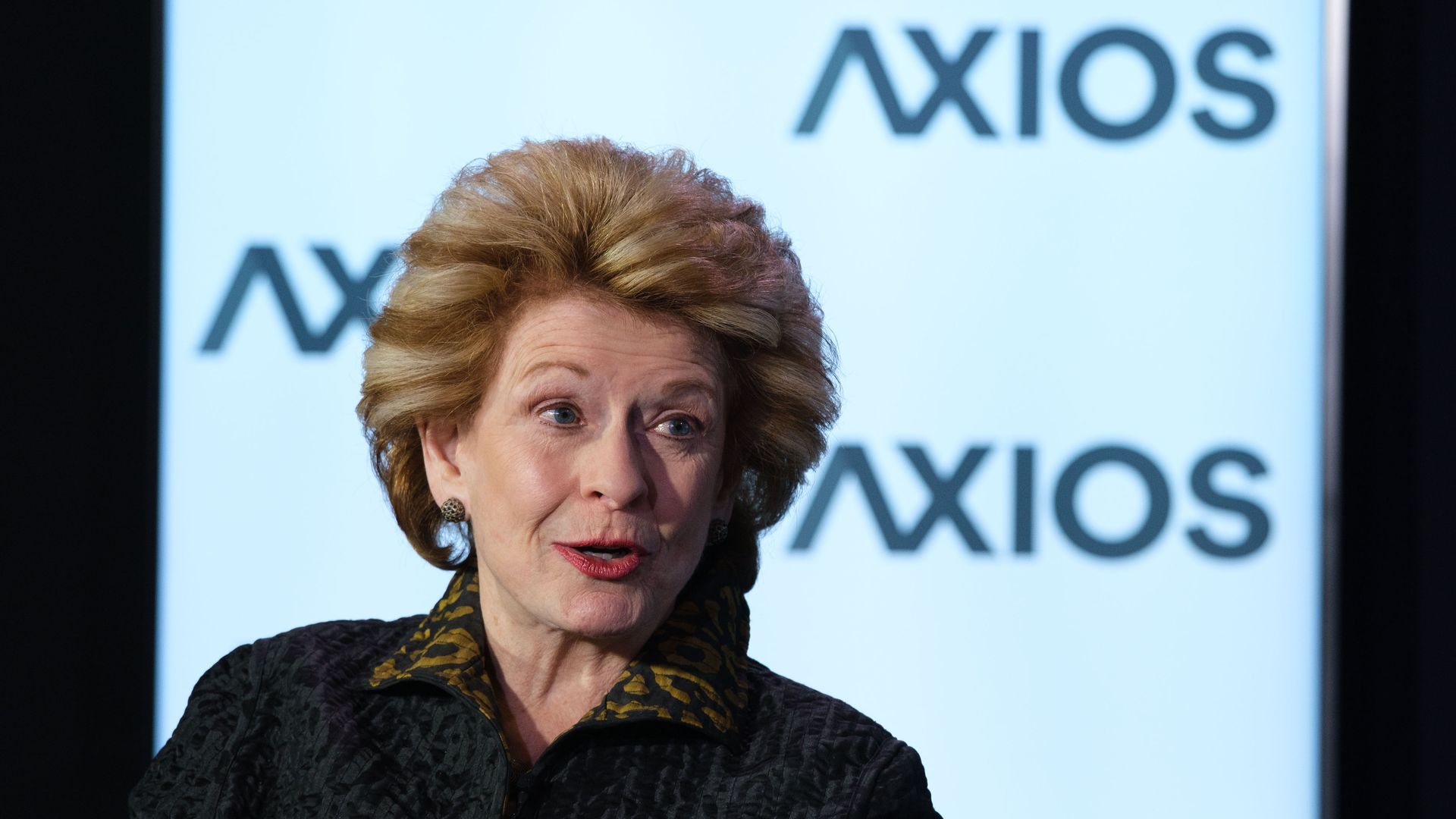 Debbie Stabenow while talking to Mike Allen.