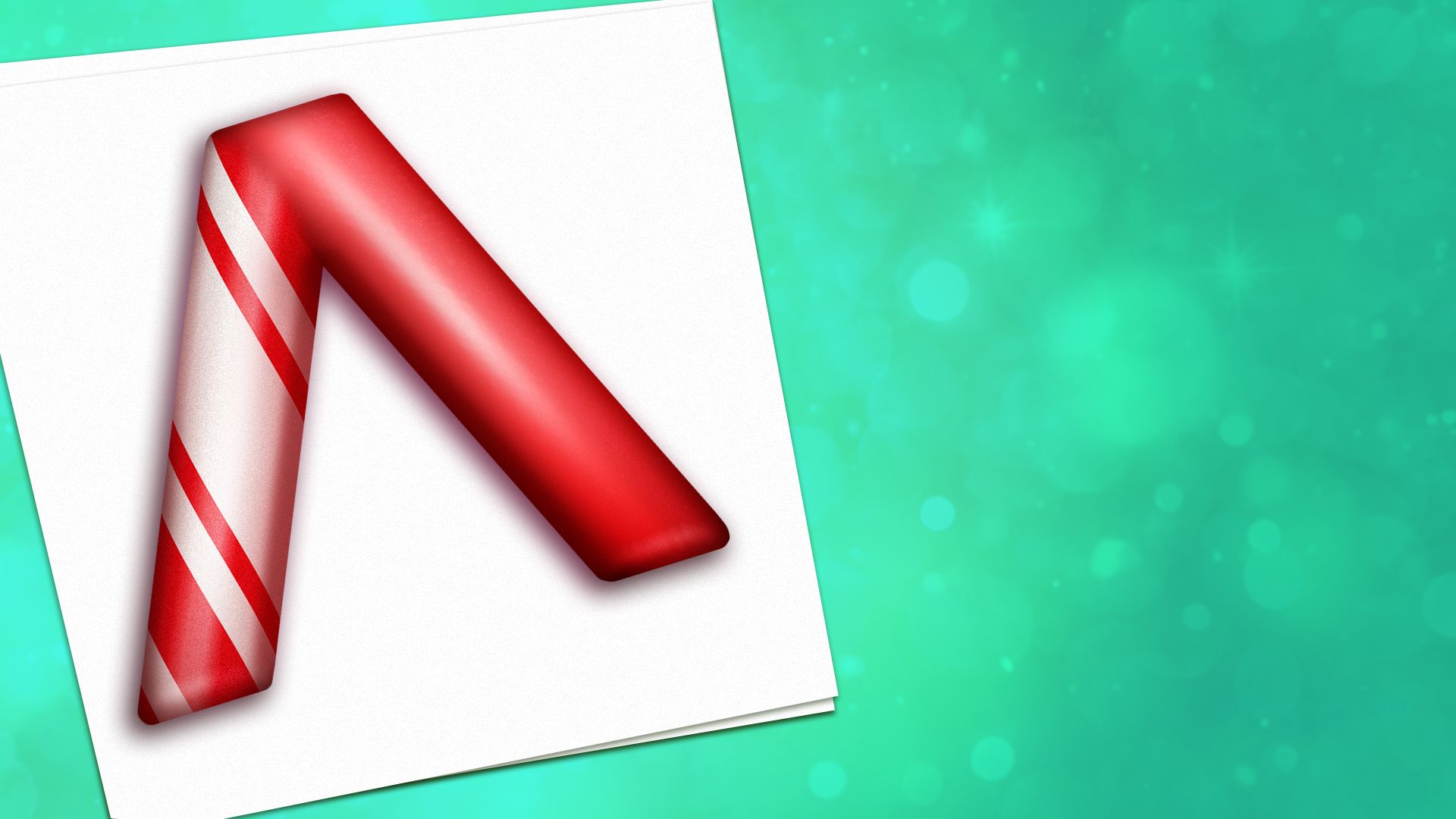 Illustration of the Axios logo as a candy cane