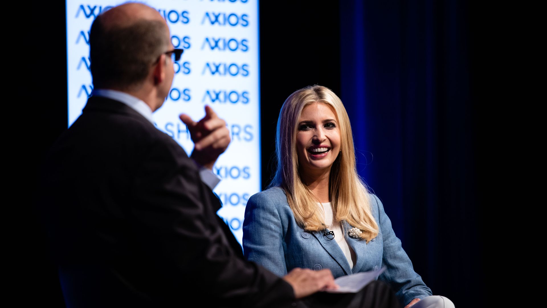 Ivanka Trump and Mike Allen