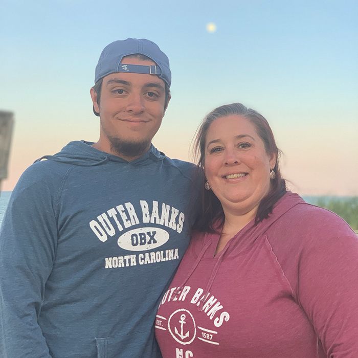 Kelley Fluharty and her son Chris