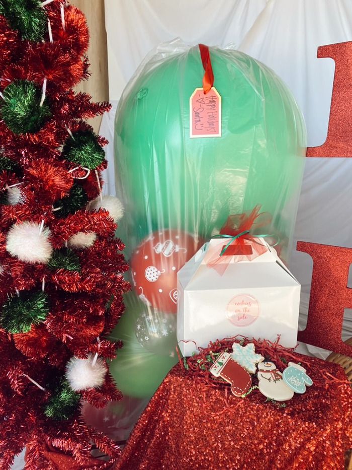 Confetti Castle holiday balloon bag