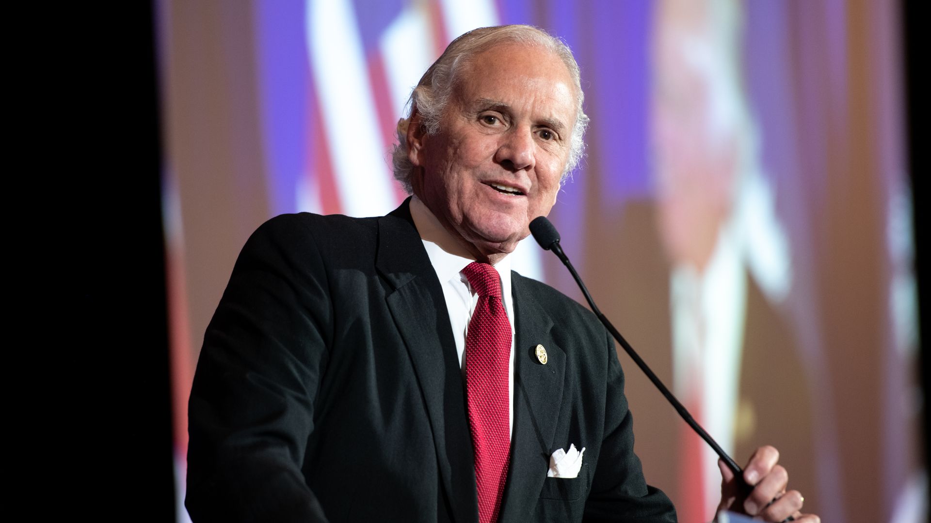 South Carolina Gov. Henry McMaster speaking in November 2020.