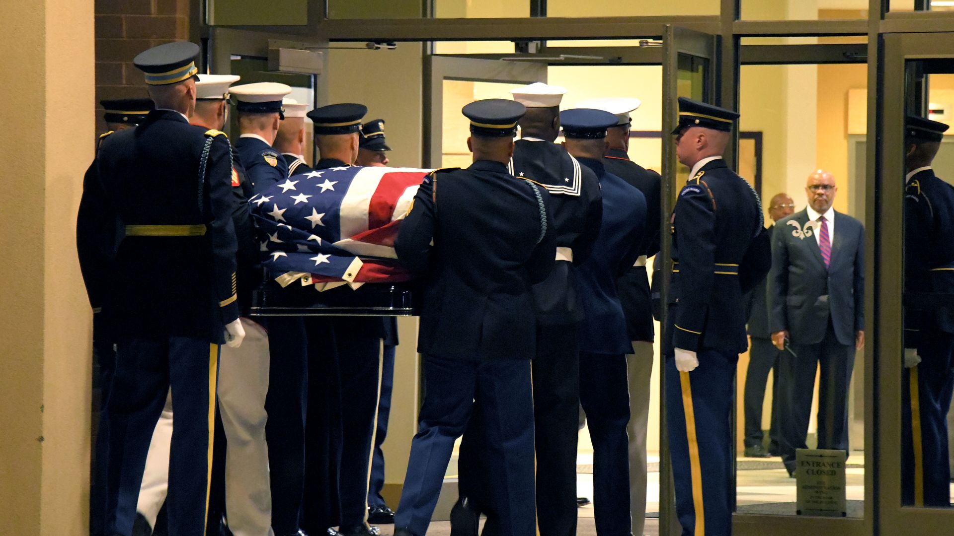 The casket of U.S. Rep. Elijah Cummings