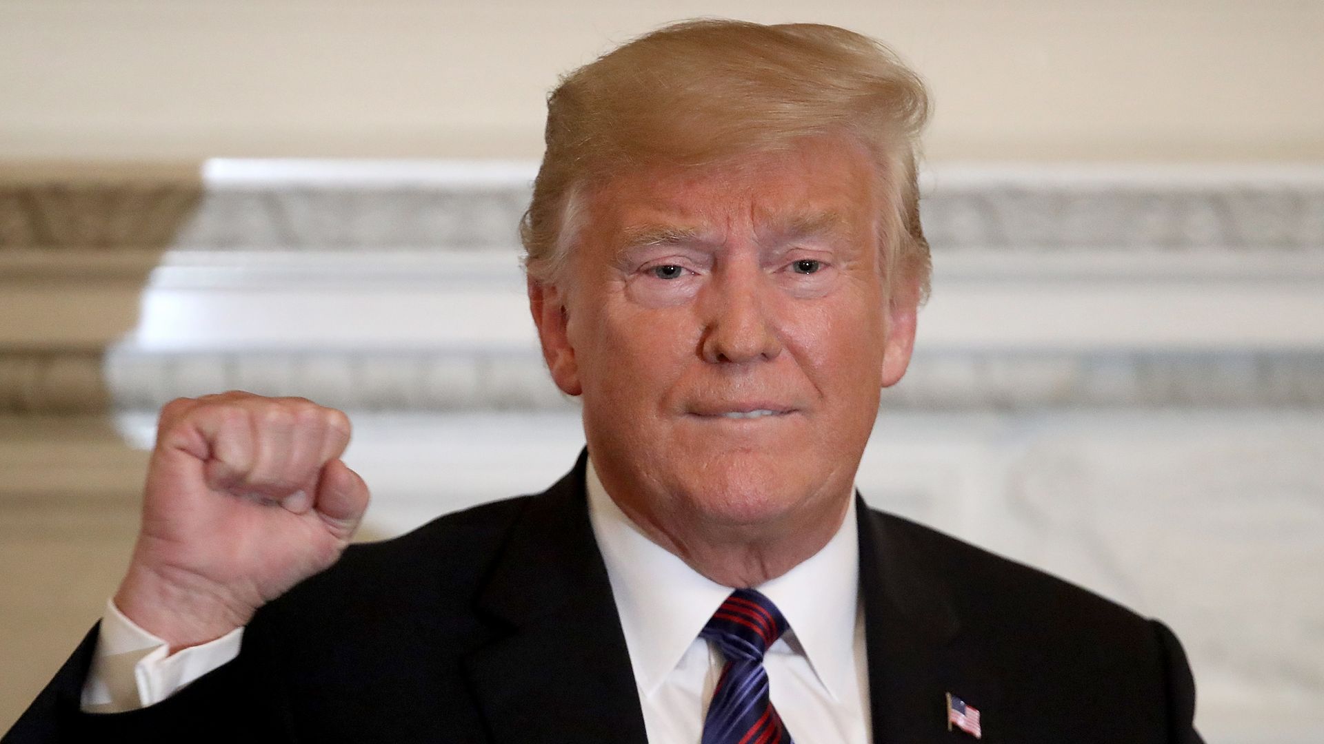 Trump at a meeting with evangelical leaders