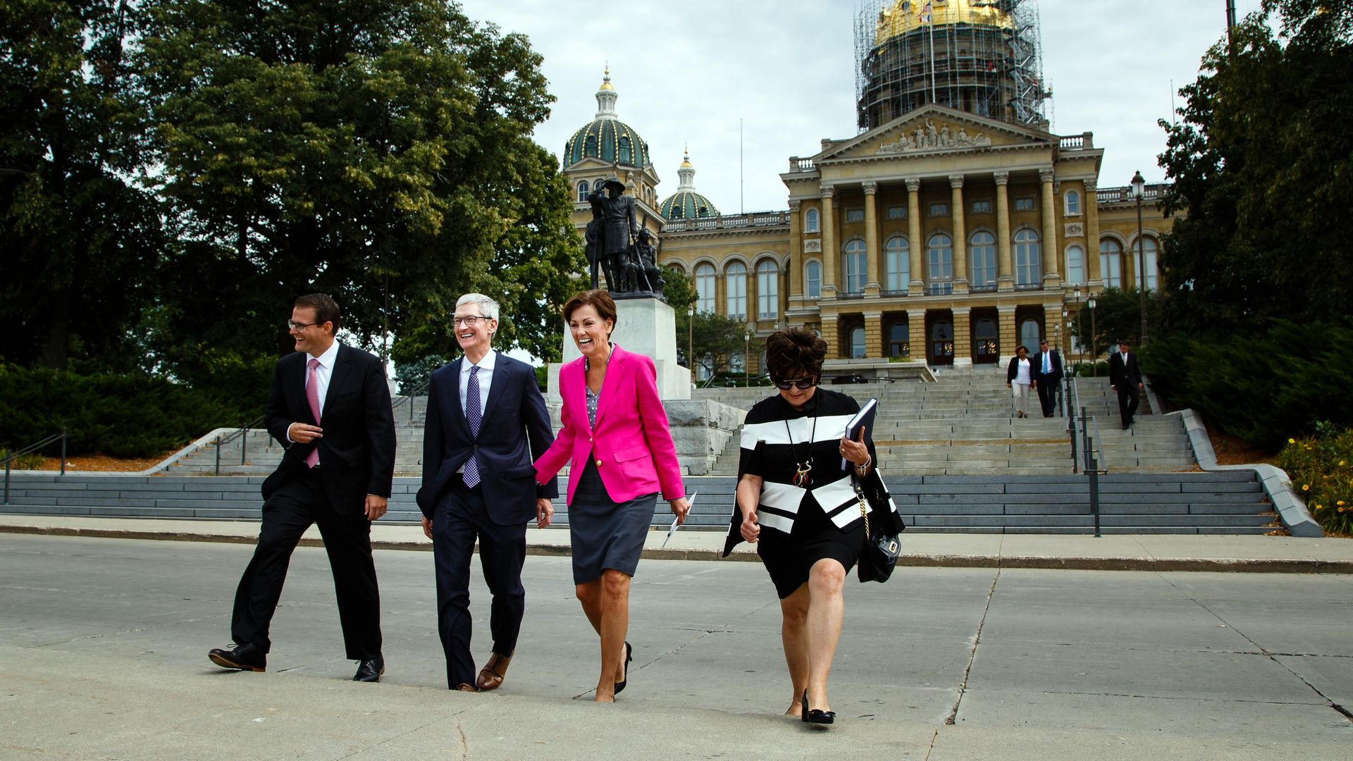 Tim Cook and Kim Reynolds