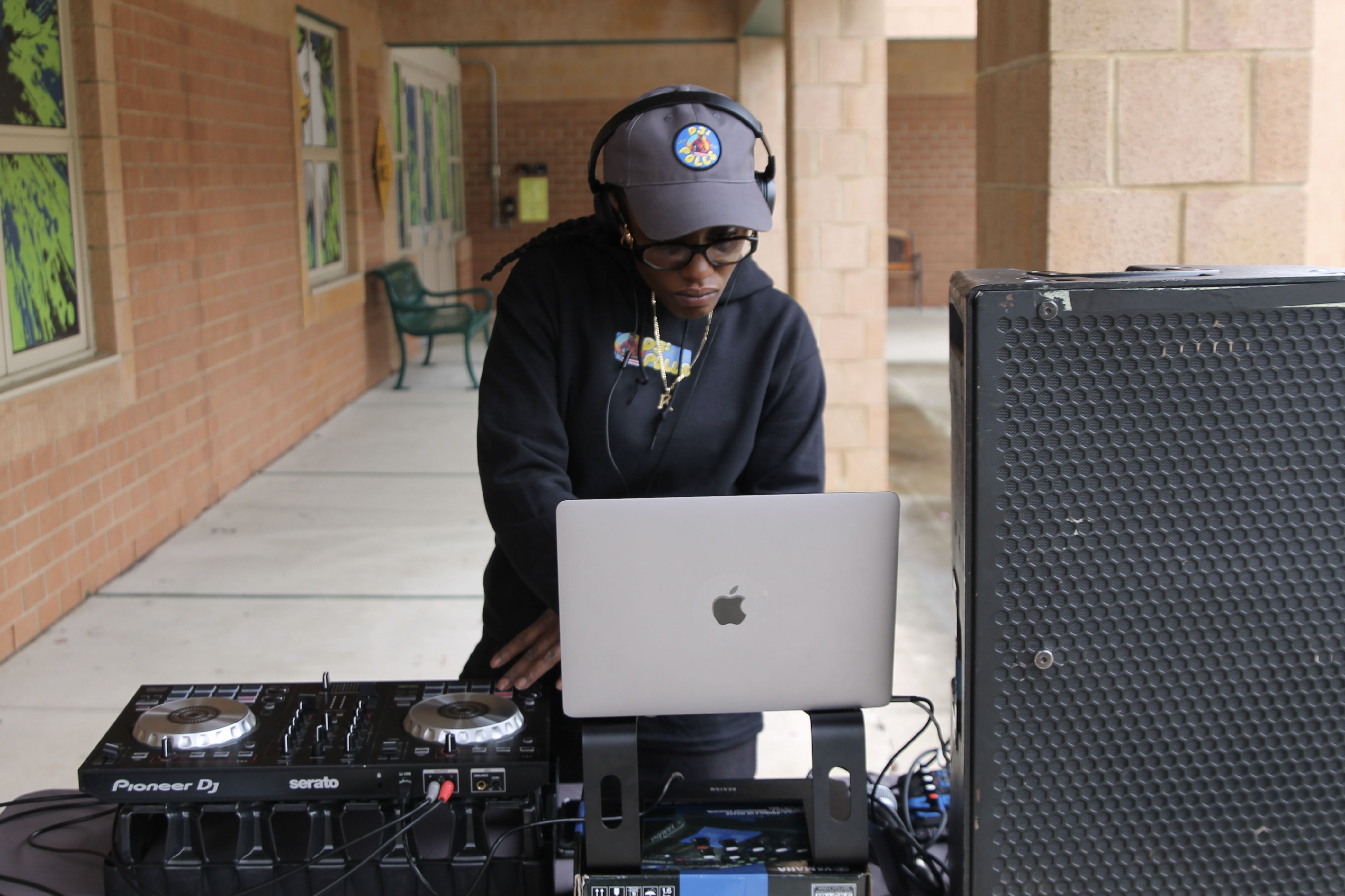 DJ on the turn table