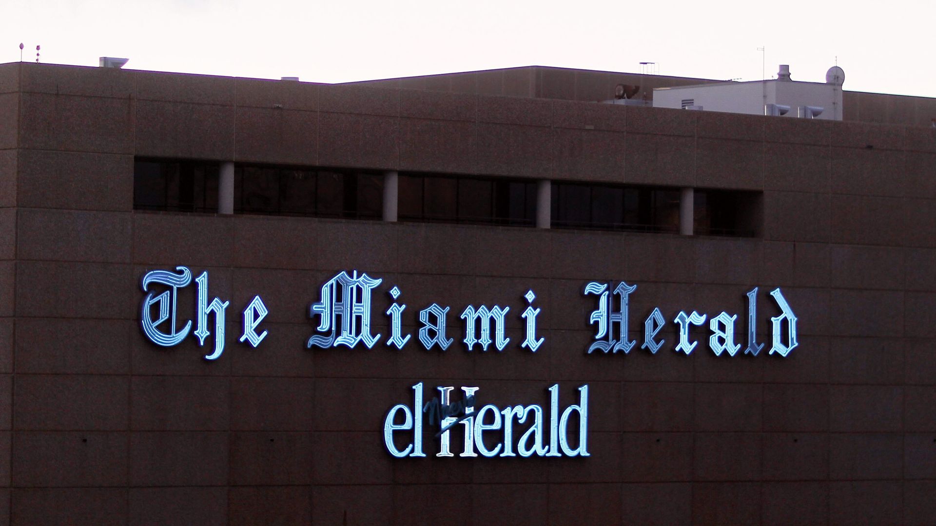 The Miami Herald's newsroom.