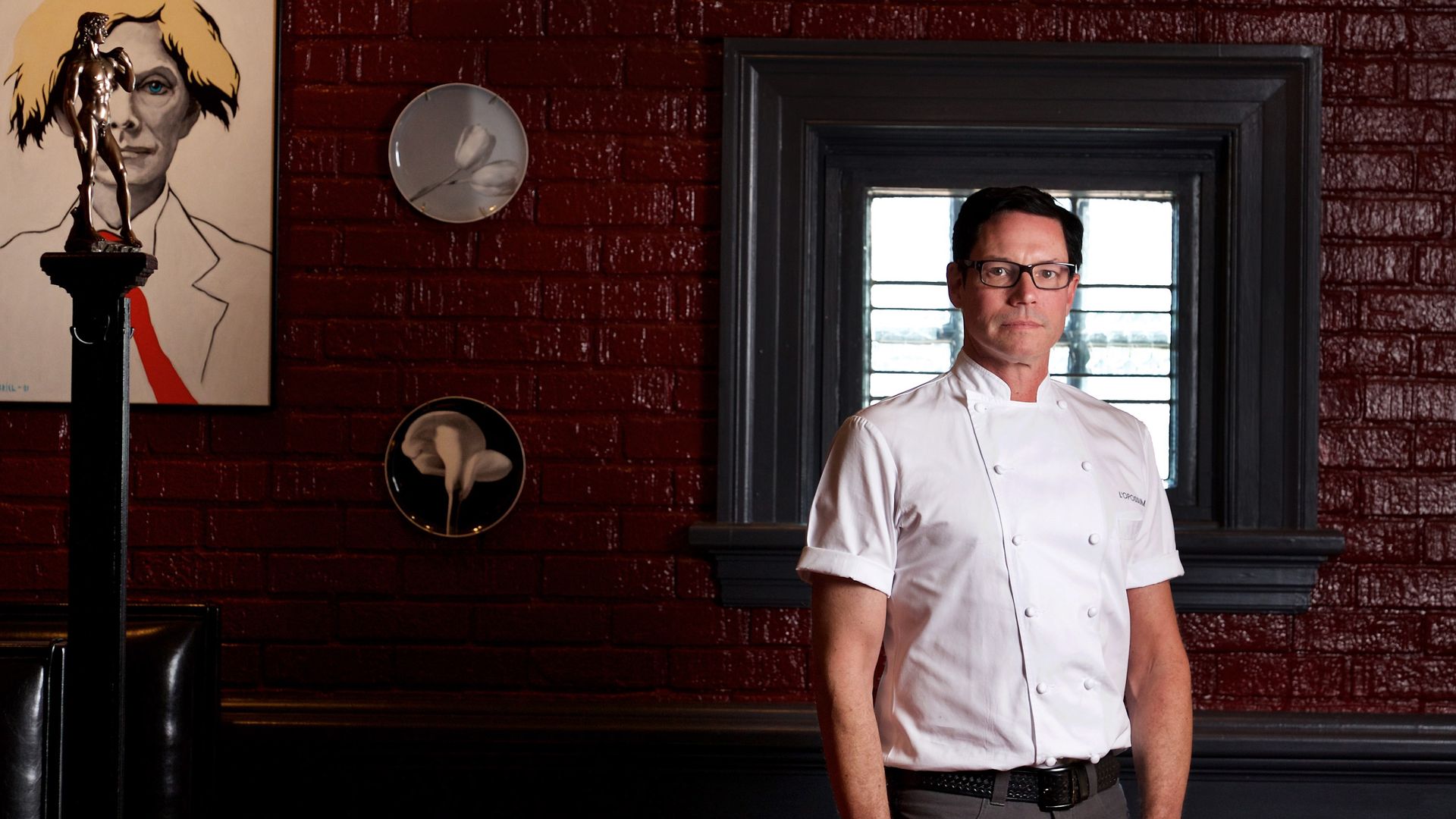 David shannon standing in his restaurant 